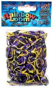 RAINBOW LOOM gumičky VIOLA MIX svítící