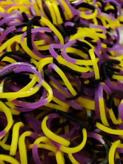 RAINBOW LOOM gumičky VIOLA MIX svítící