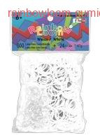 RAINBOW LOOM gumičky BÍLÉ