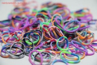 RAINBOW LOOM gumičky STRAKATÝ MIX
