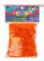 RAINBOW LOOM gumičky ORANŽOVÉ průhledné