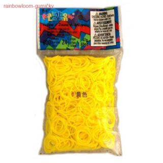 RAINBOW LOOM gumičky ŽLUTÉ