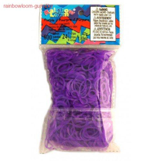 RAINBOW LOOM gumičky FIALOVÉ průhledné