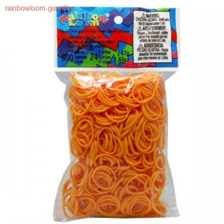 RAINBOW LOOM gumičky ORANŽOVÉ světlé