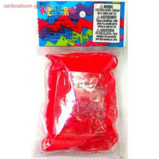 RAINBOW LOOM gumičky ČERVENÉ gelové
